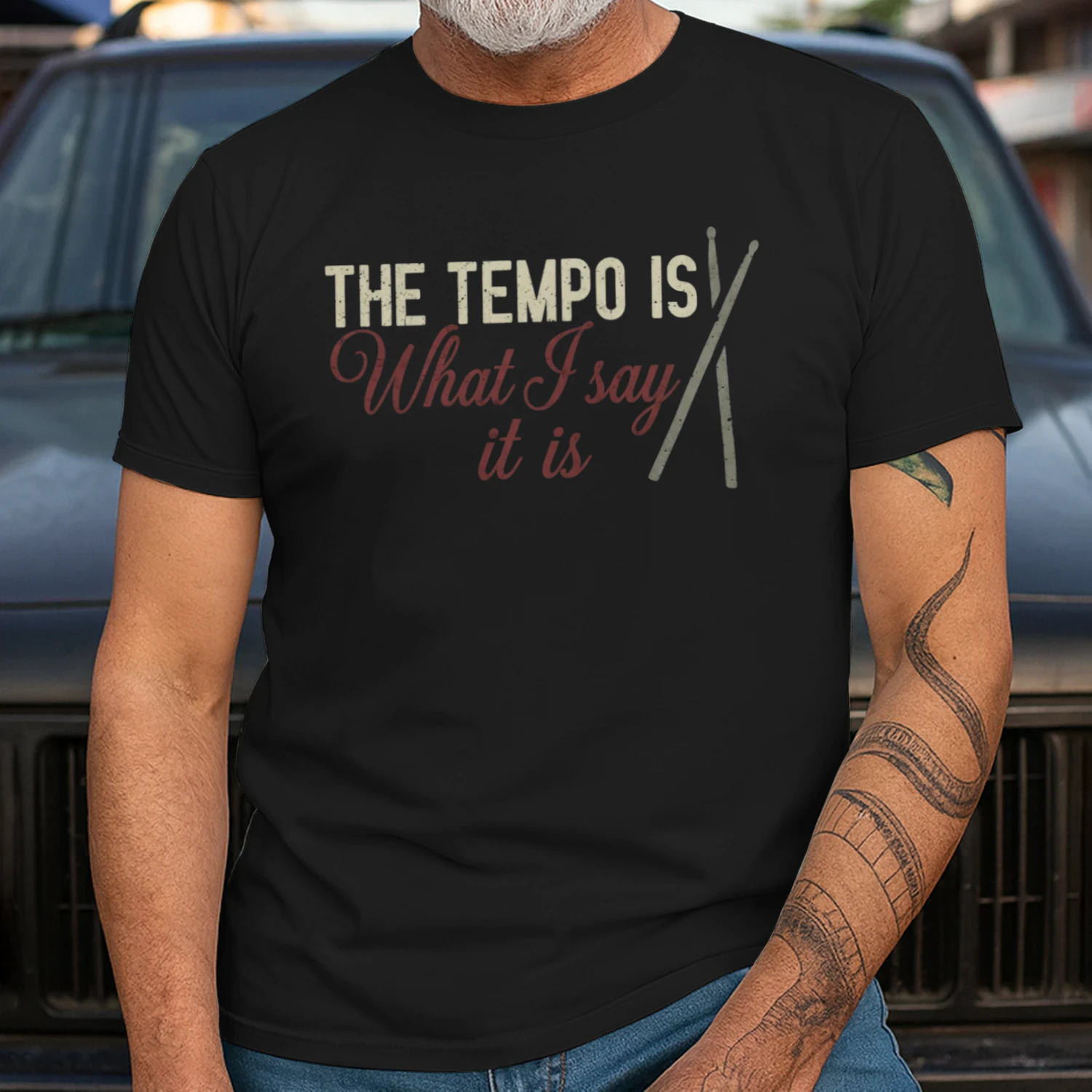 Drum Tempo Typography Design
