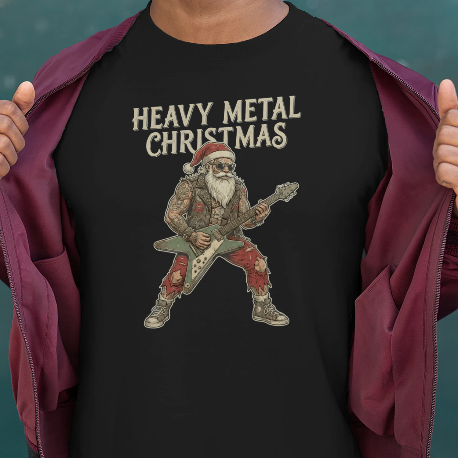 Christmas Guitar Heavy Metal Christmas