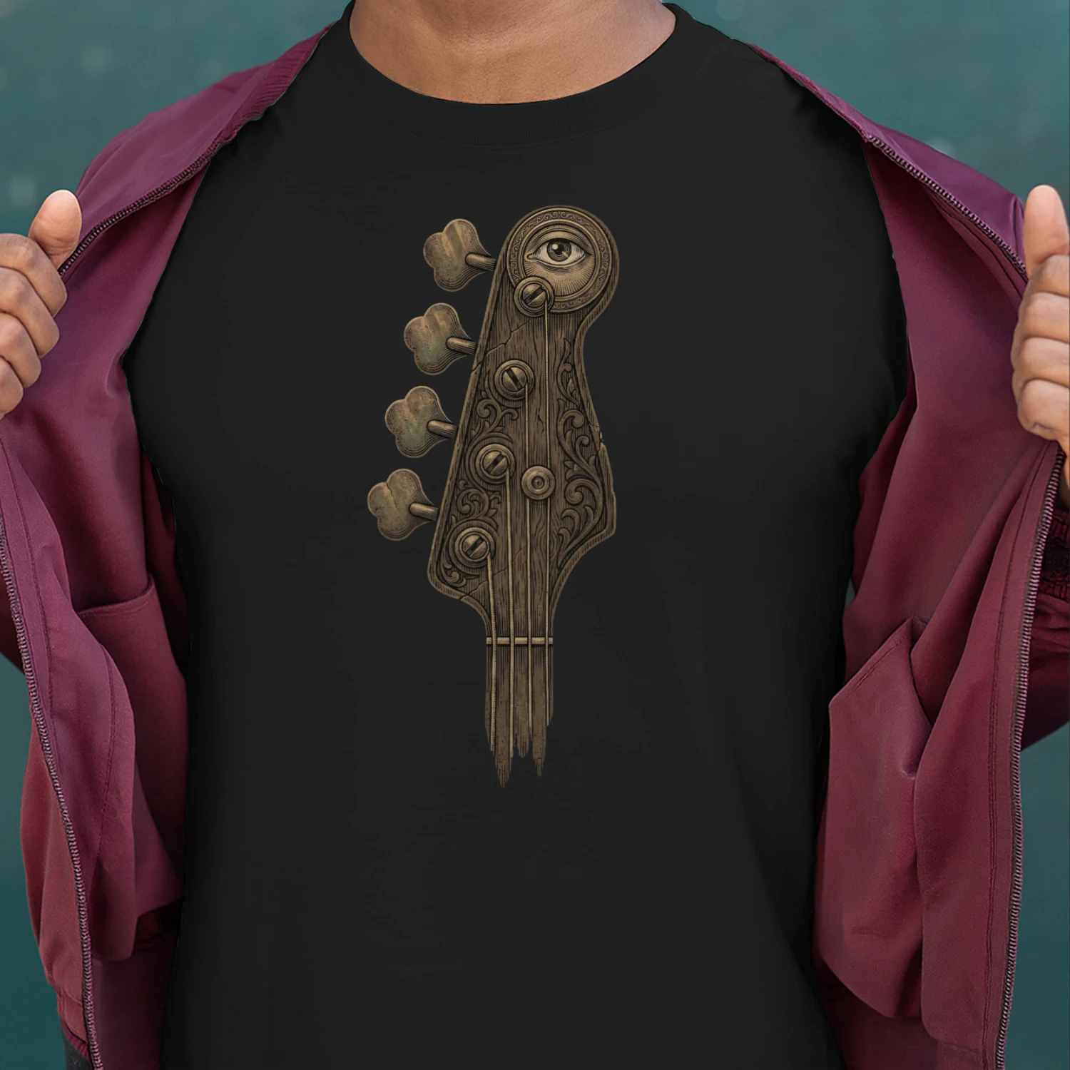 Bass Mystic Eye Headstock