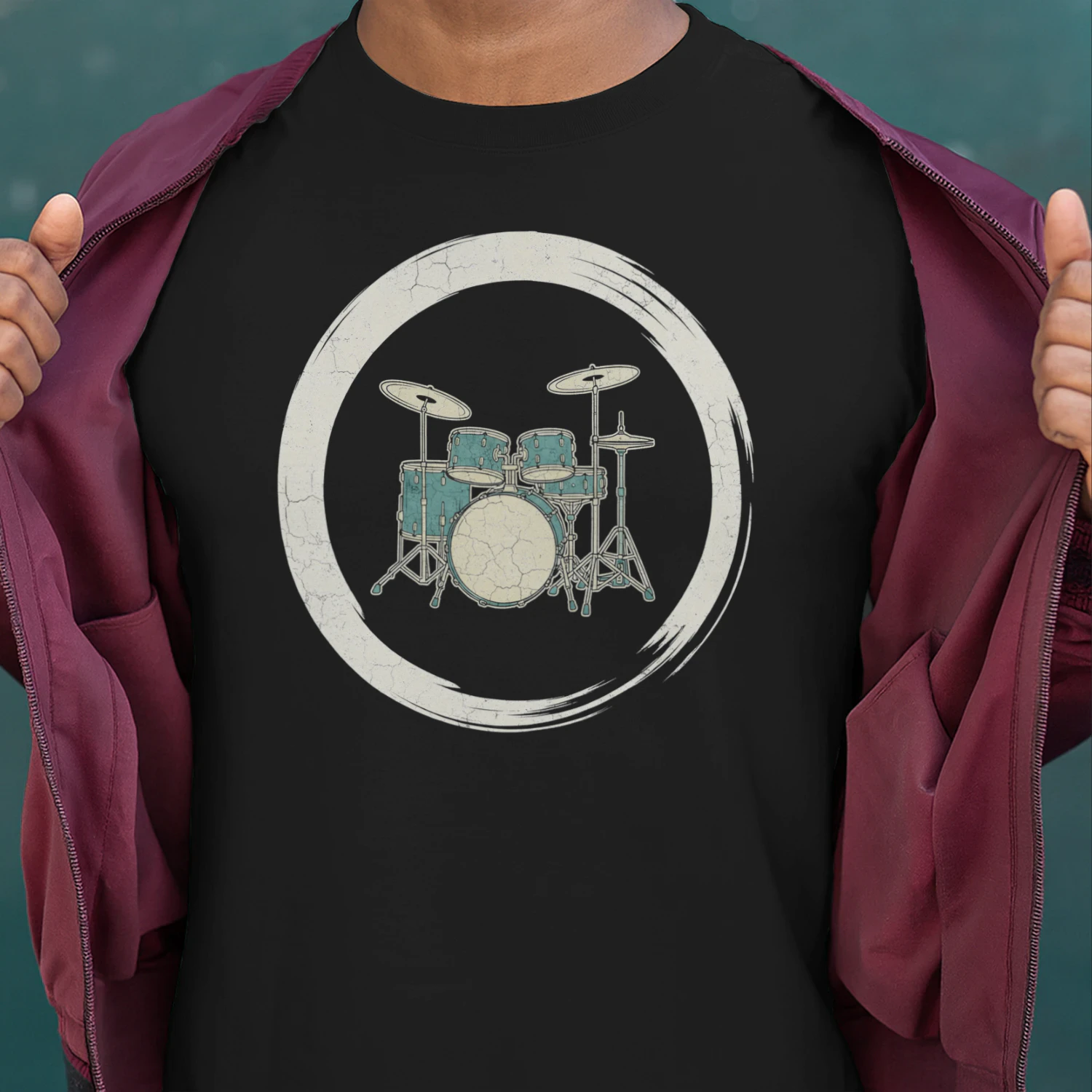 Drum Vintage Drum Kit Circle