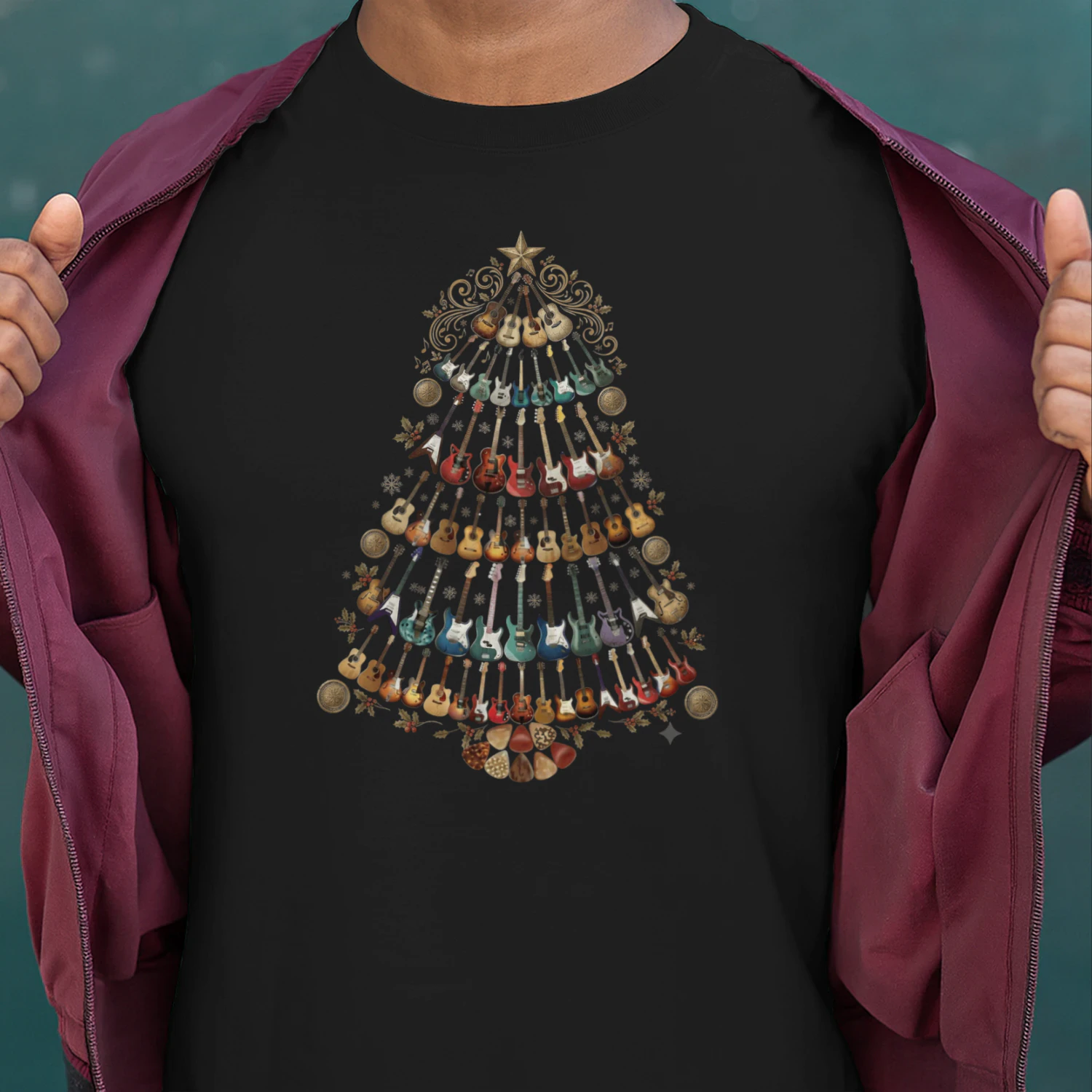 Christmas Guitar Picks Tree