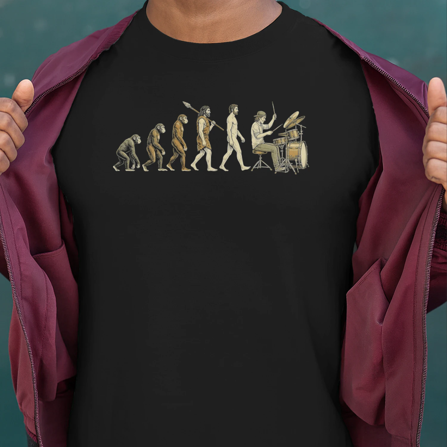 Drum evolution of man art