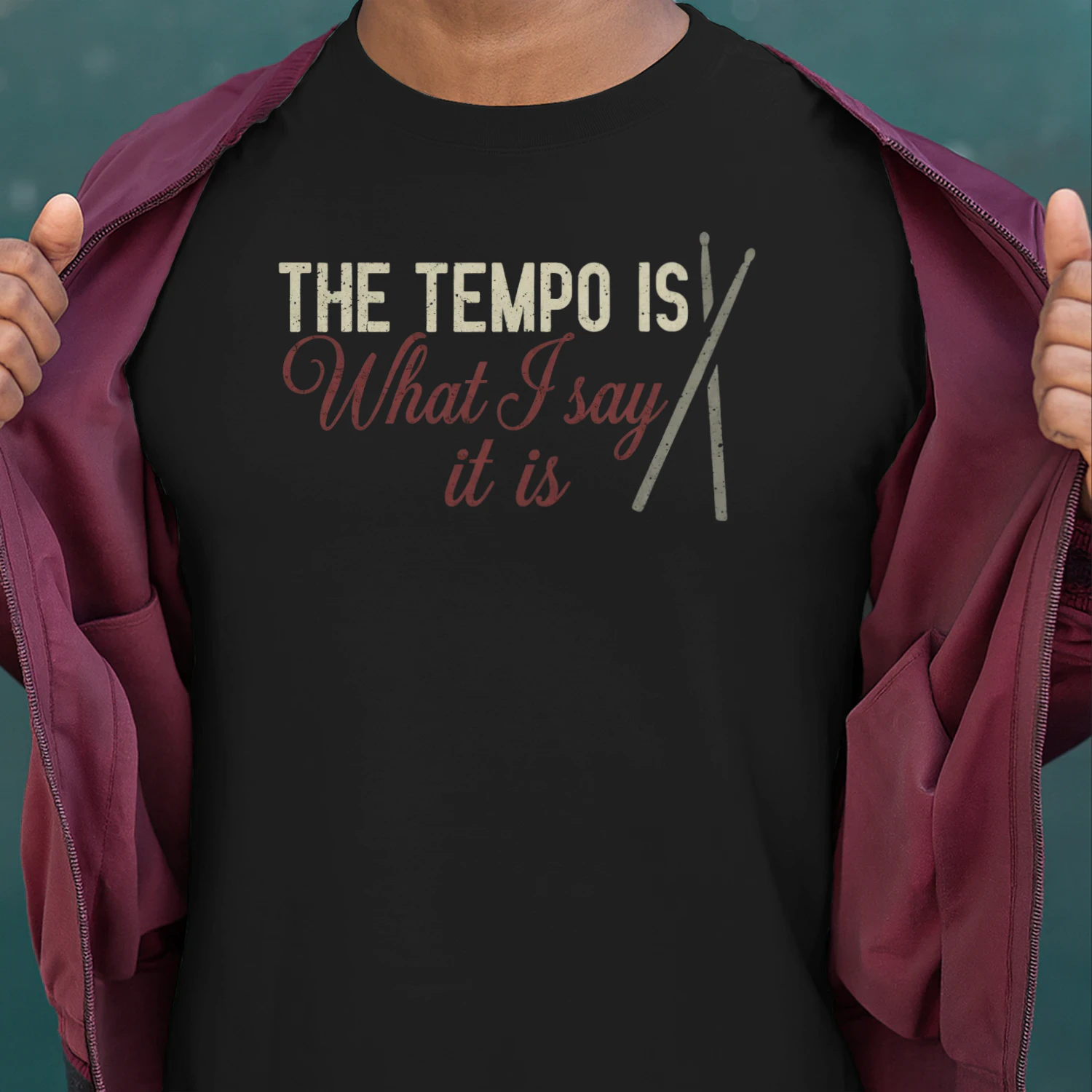 Drum Tempo Typography Design