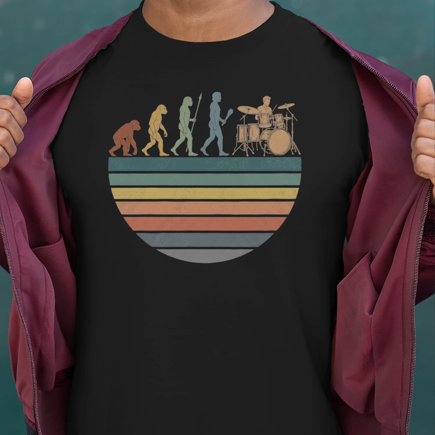 Drum Evolution Sunset Stripes