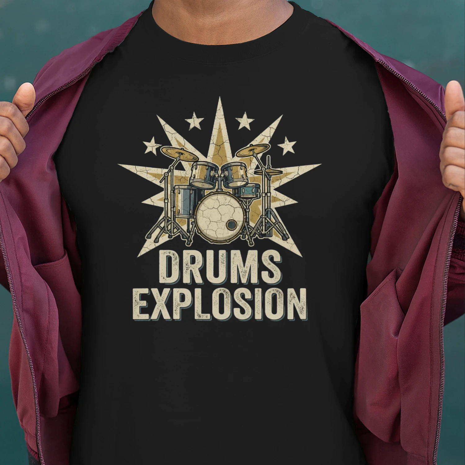 Drum Star Explosion Design