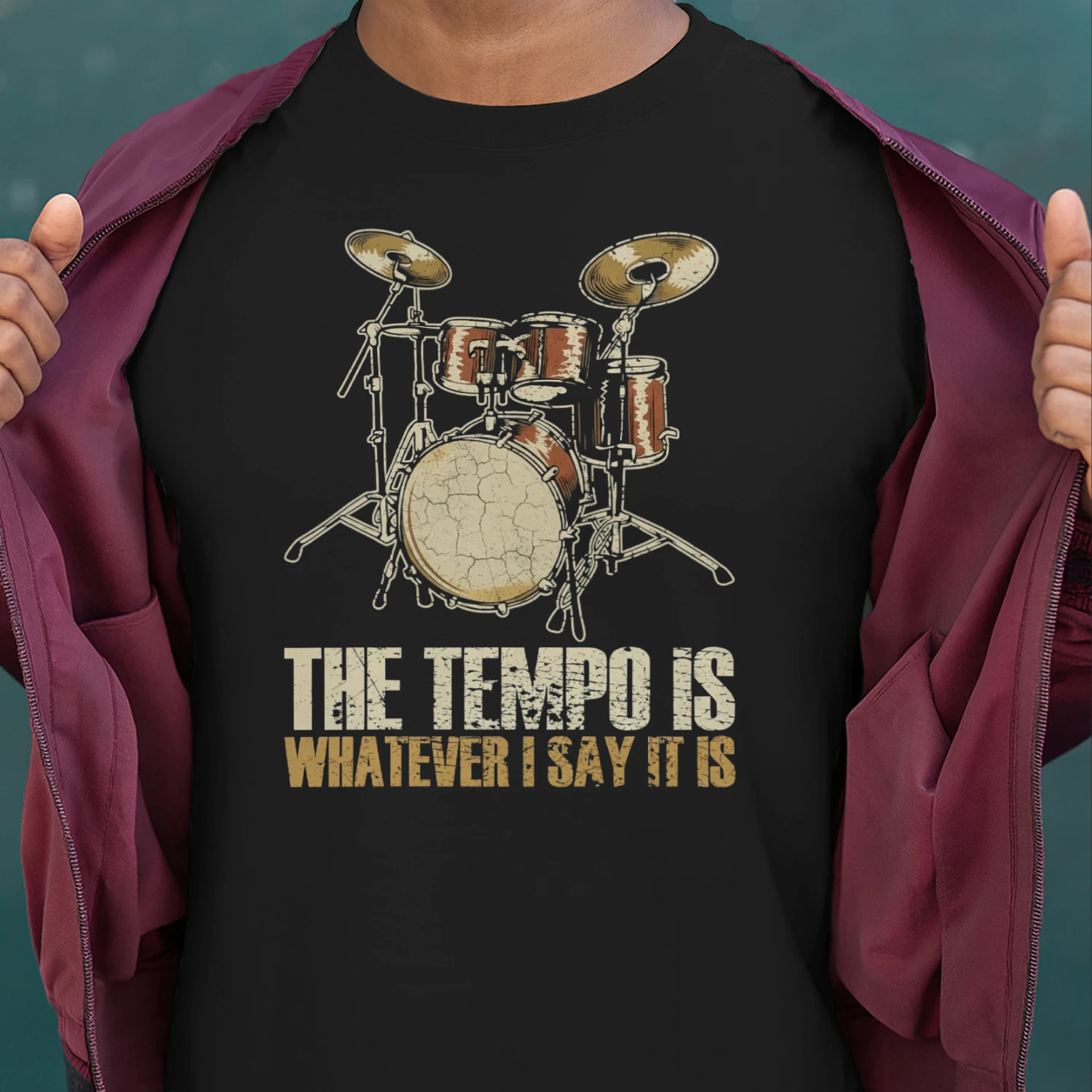 Drum controls the tempo quote