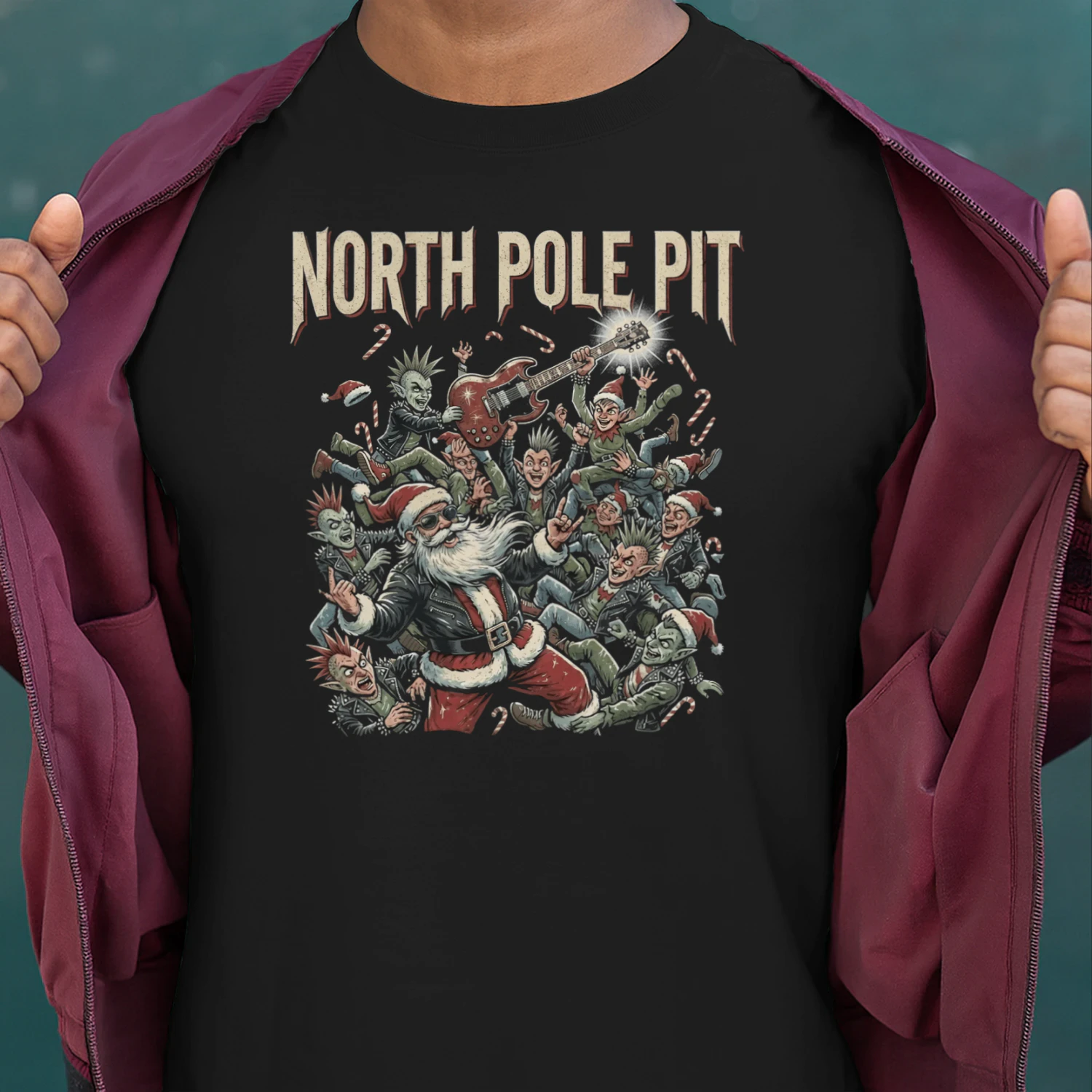 Christmas Guitar North Pole Punk
