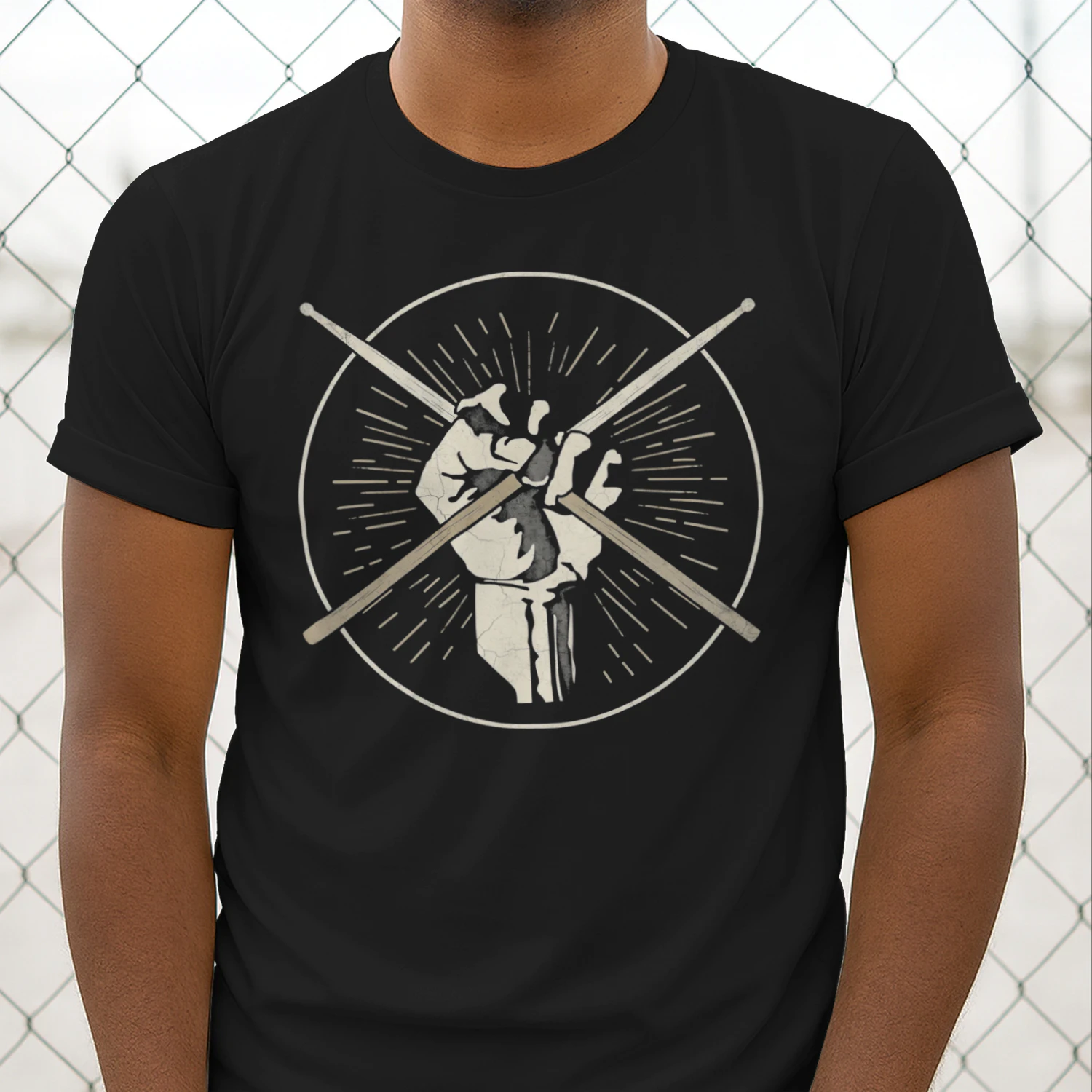 Drum Fist Holding Drum Sticks