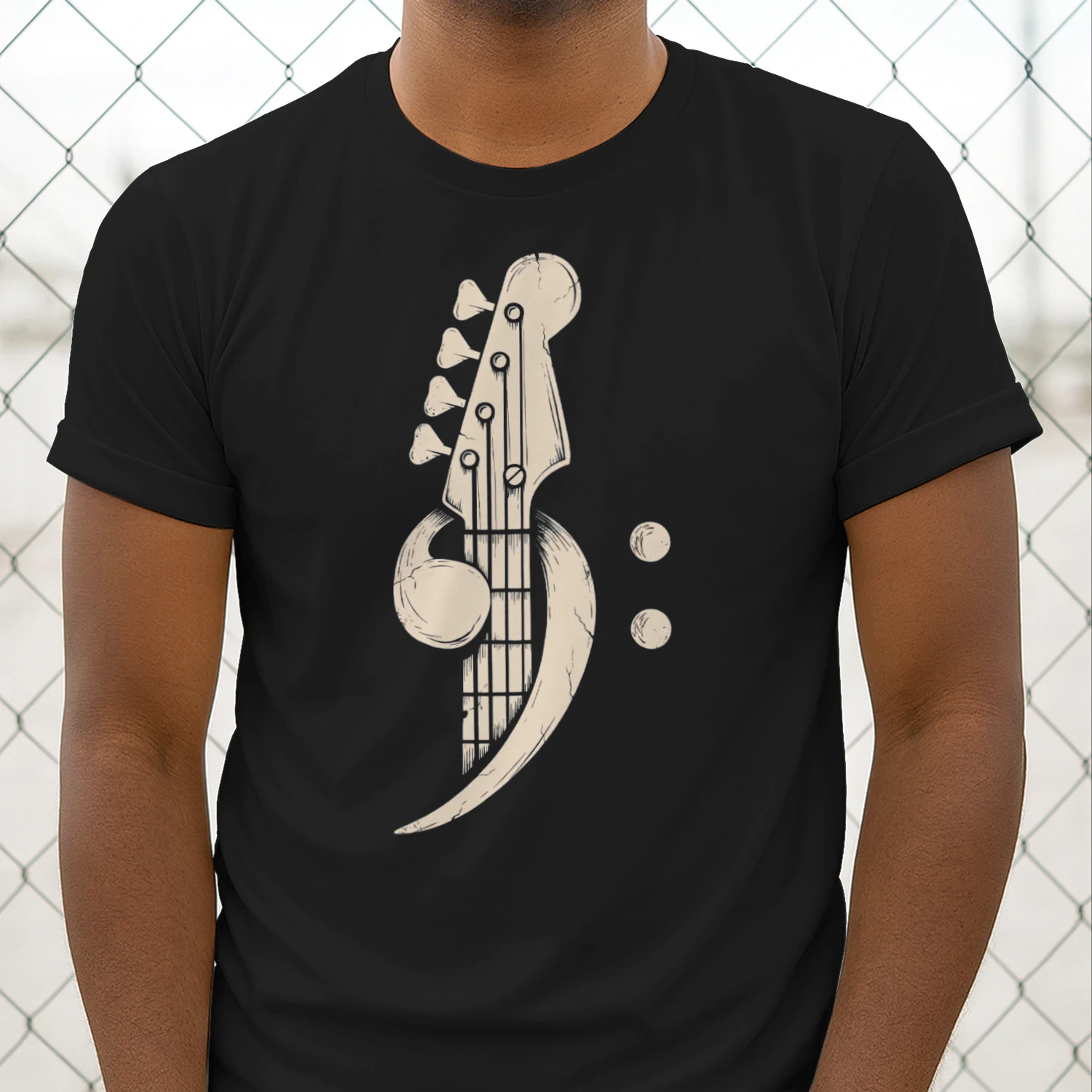 Bass Distressed Clef Headstock
