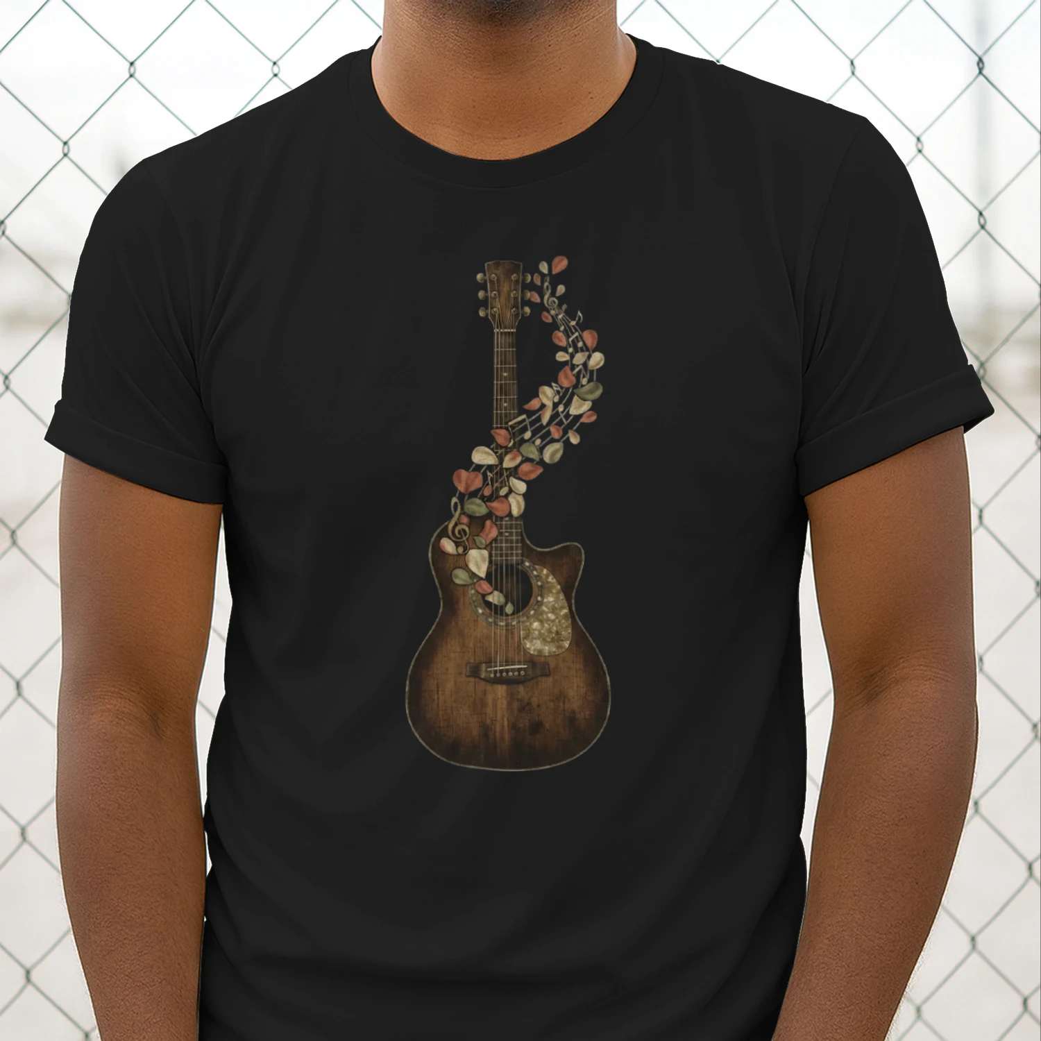 Guitar  Musical Fall Leaves  Art