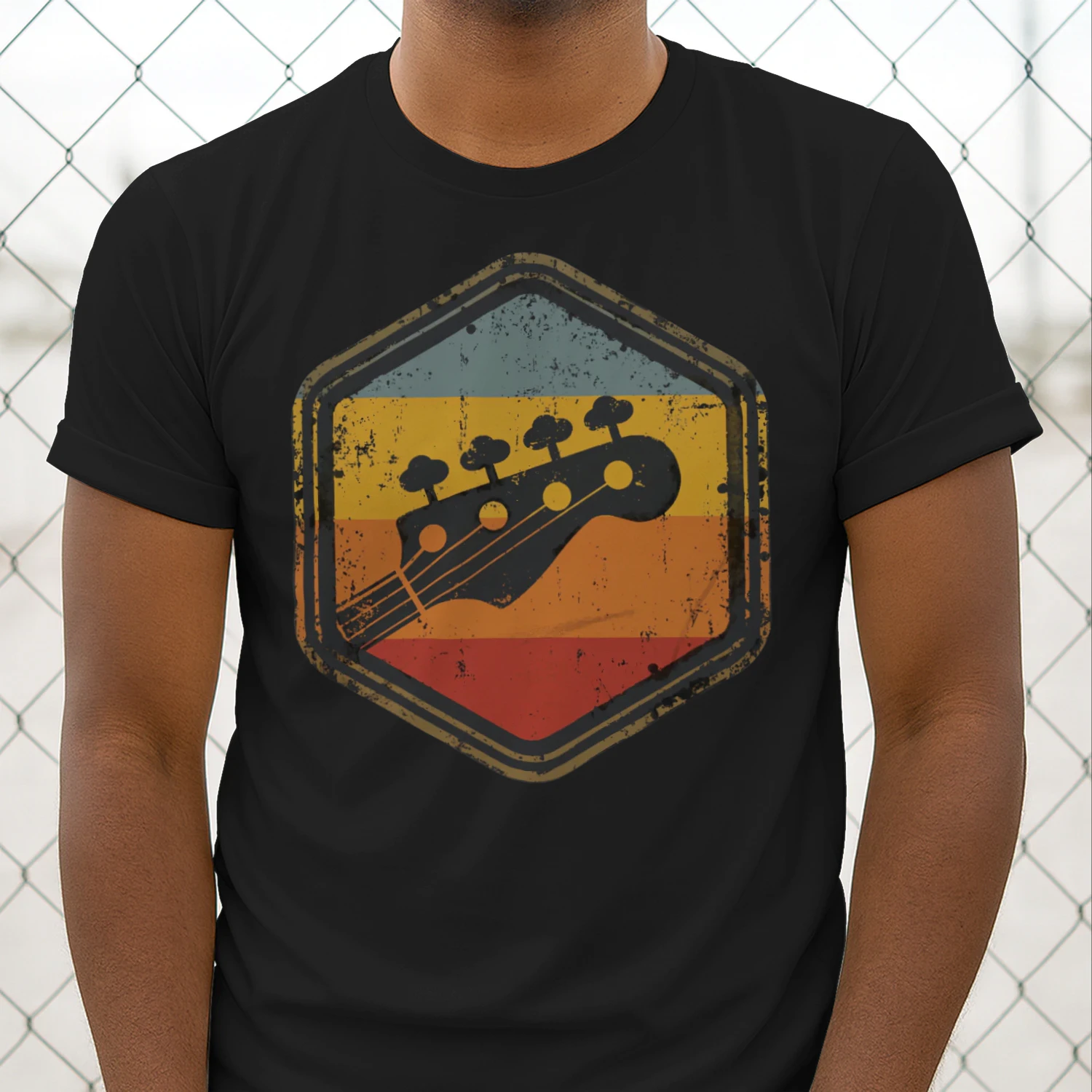 Bass Retro Hexagon Headstock
