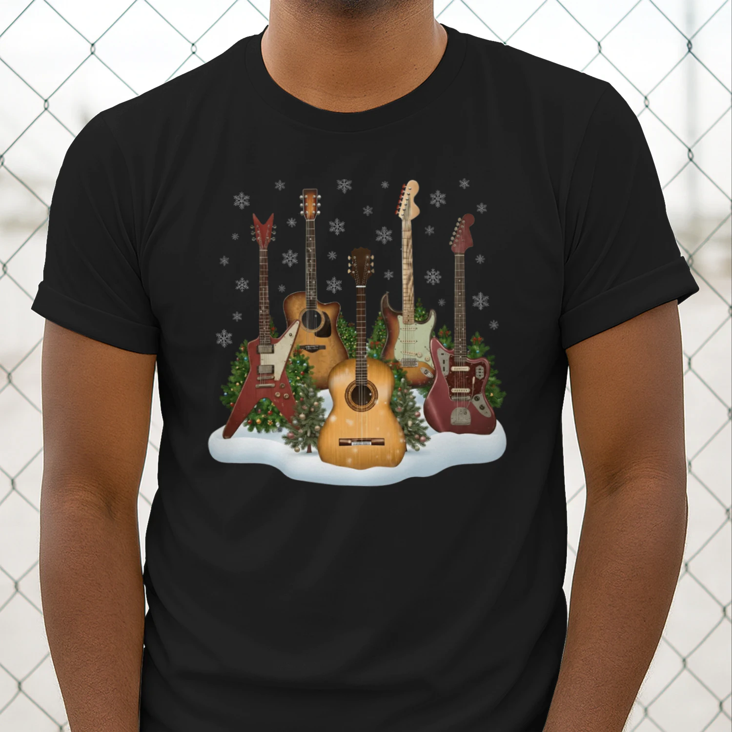 Christmas Guitar Snow Band