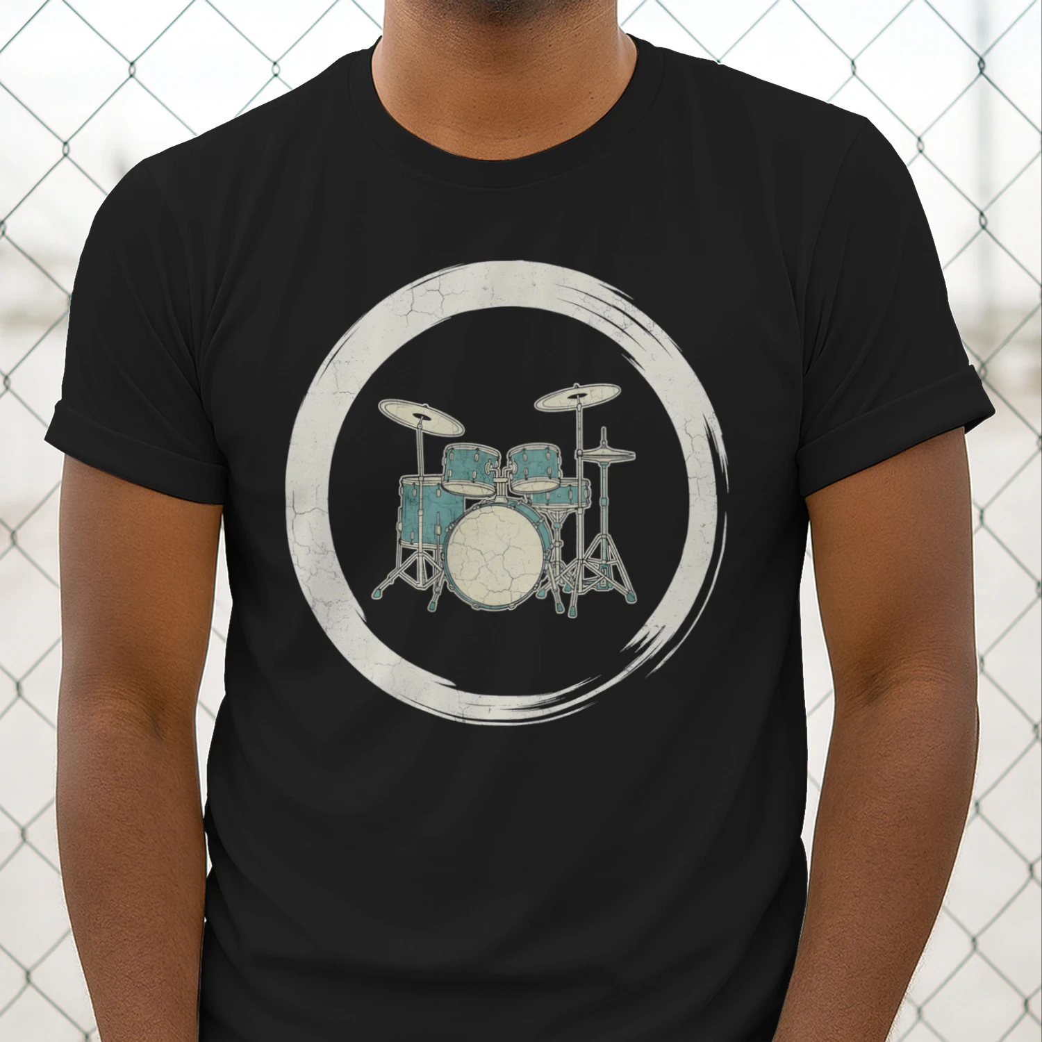 Drum Vintage Drum Kit Circle