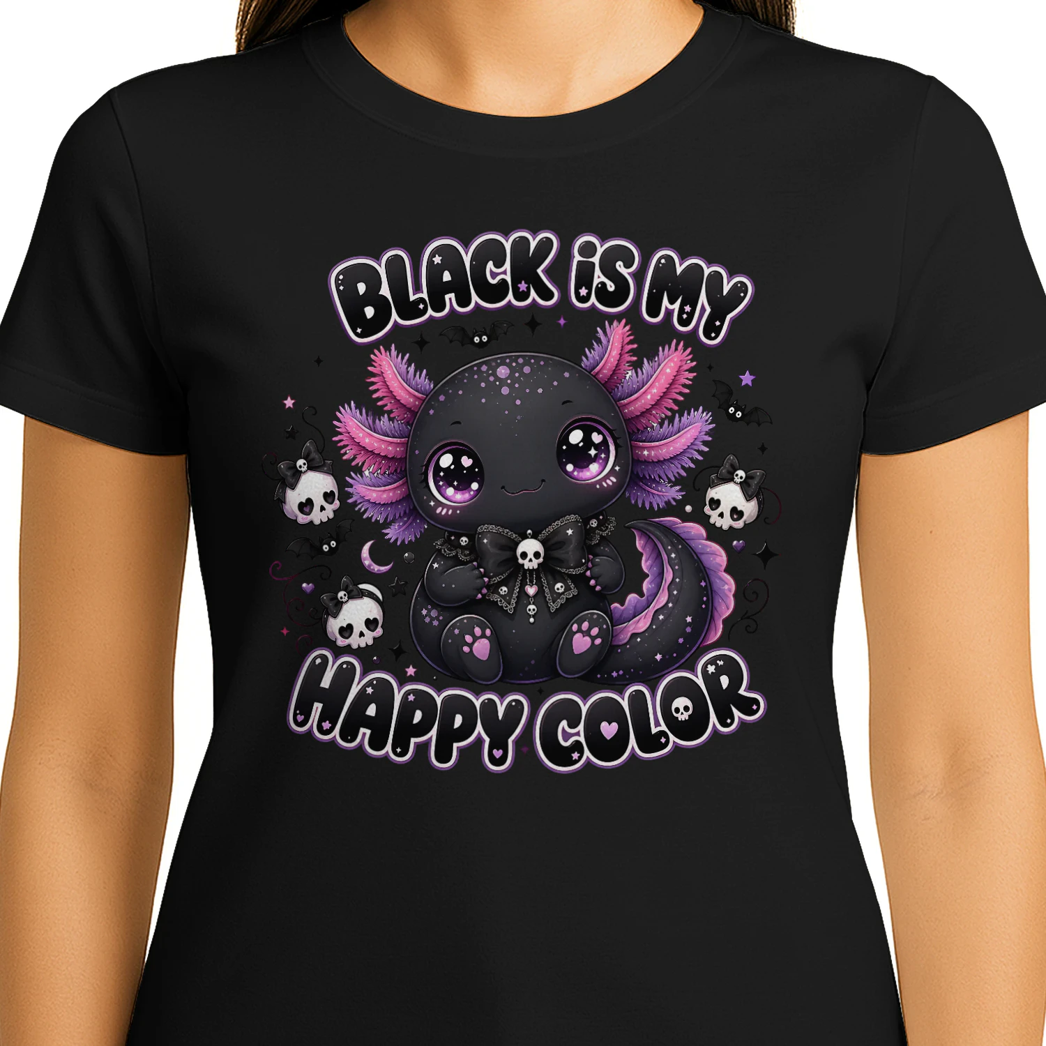 Black My Happy Color Axolotl