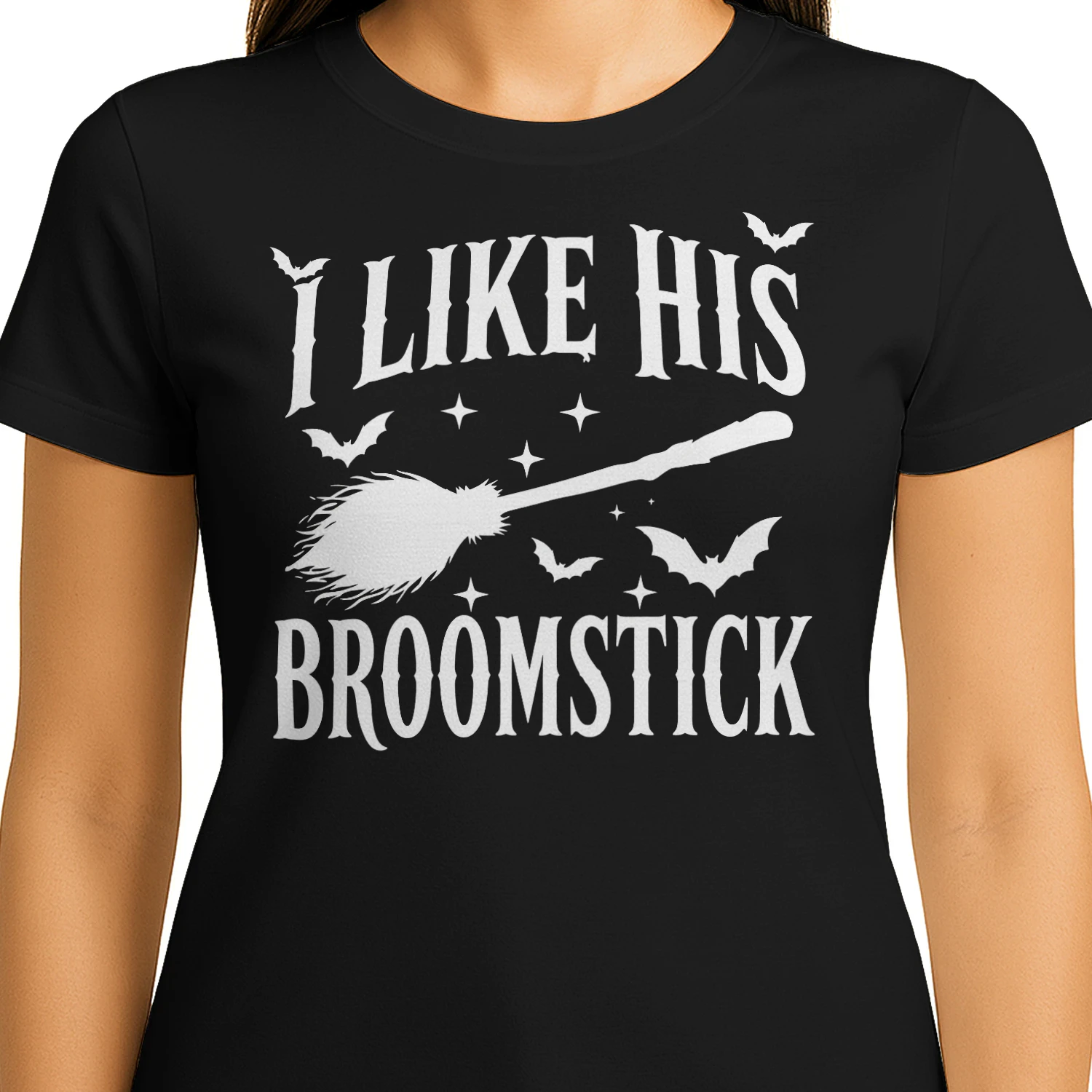 I like his Broomstick Tshirt / Husband Version Look Below