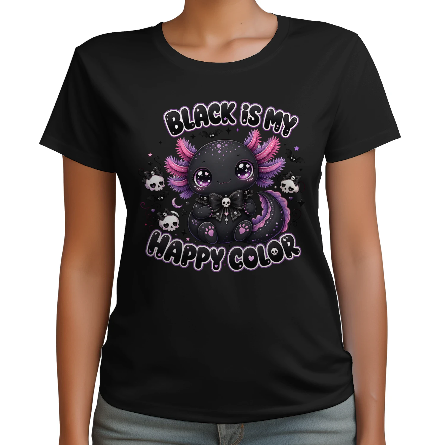 Black My Happy Color Axolotl