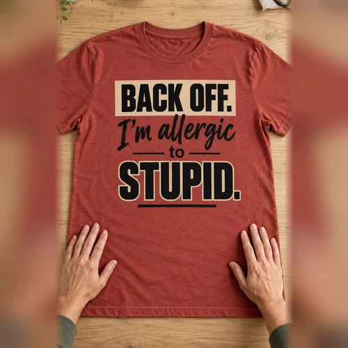 Back Off I'm Allergic To Stupid