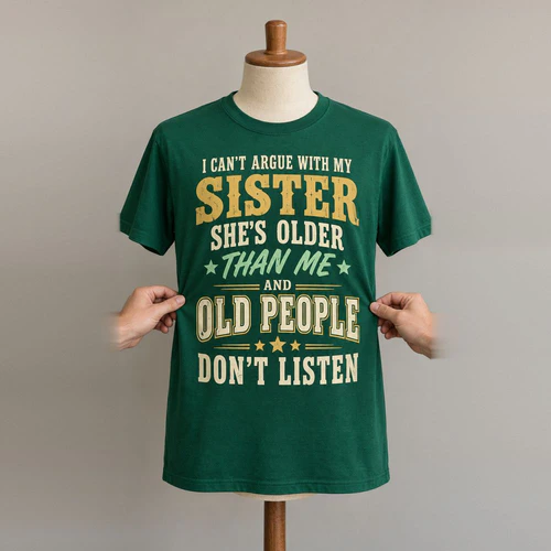 I Can't Argue With My Sister She's Older Than Me
