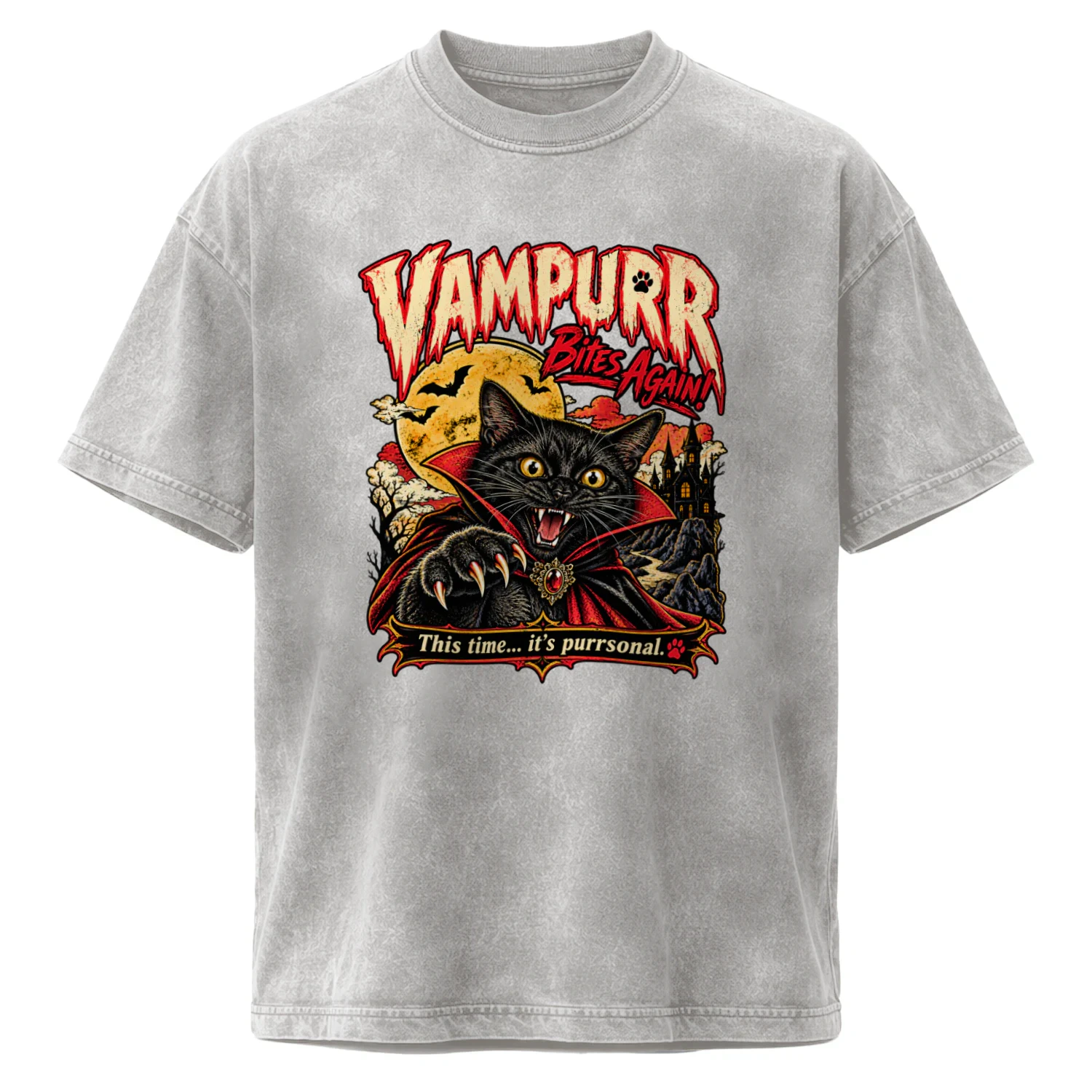 Funny Black Cat Vampire