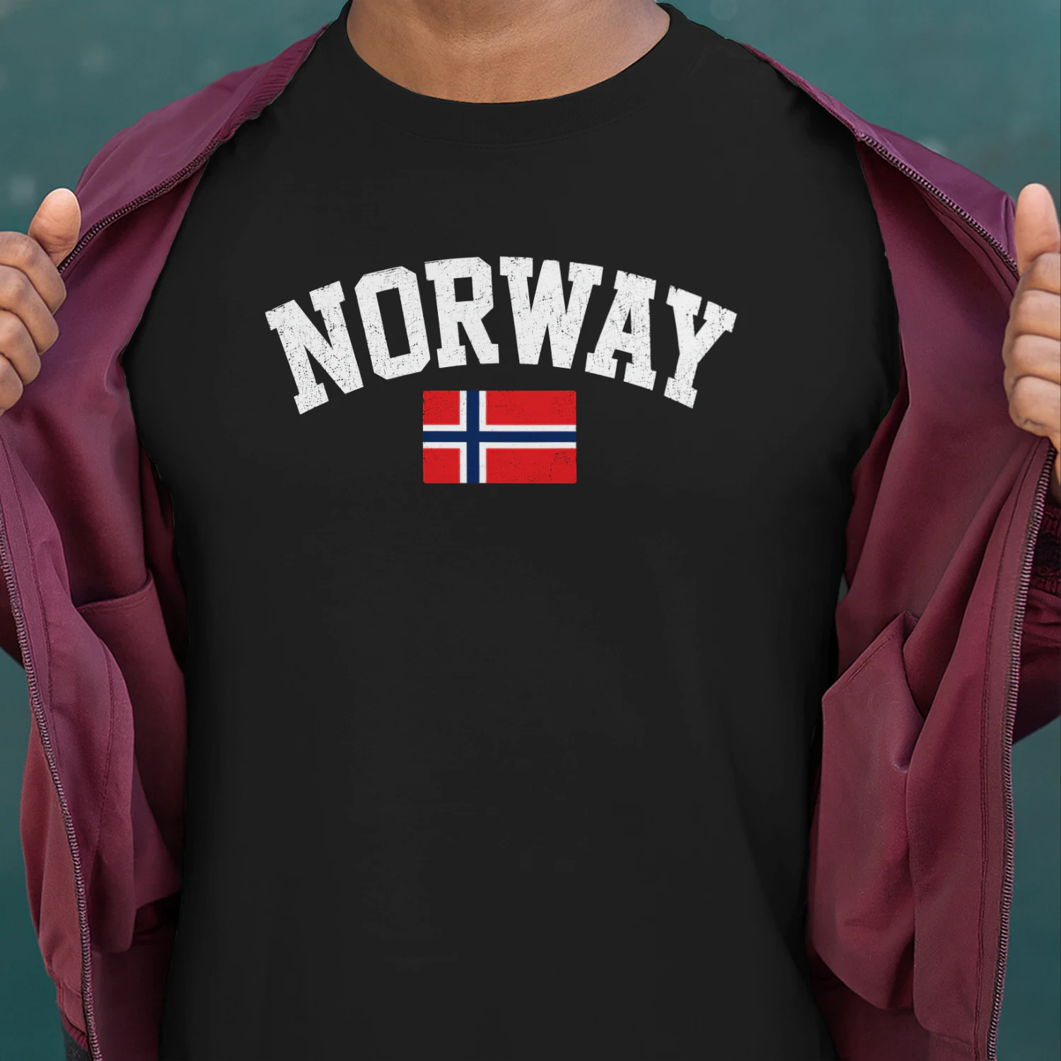 Norway Norge Norwegian Flag Graphic