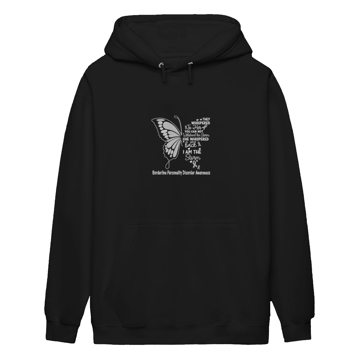I Am the Storm — BPD Awareness Butterfly Hoodie