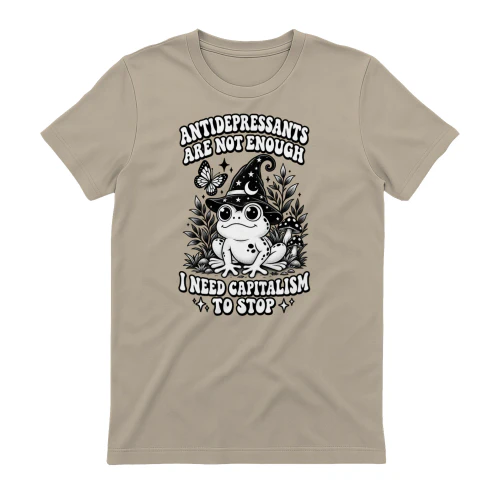 Anti-Capitalist Frog Mental Health Shirt
