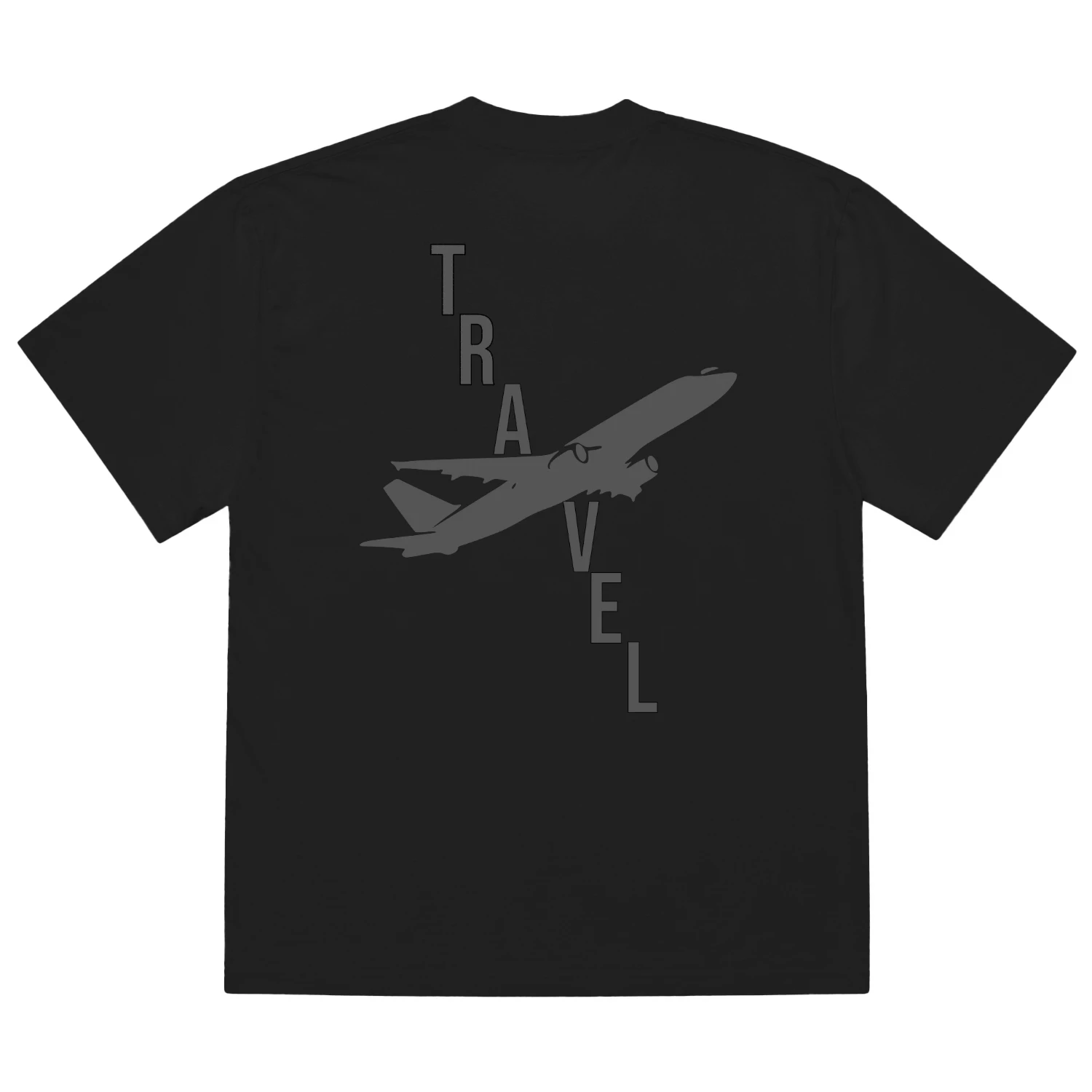 Live More, See More" Ultimate World Traveler Oversized T-shirt - Passport Stamps & Airplane