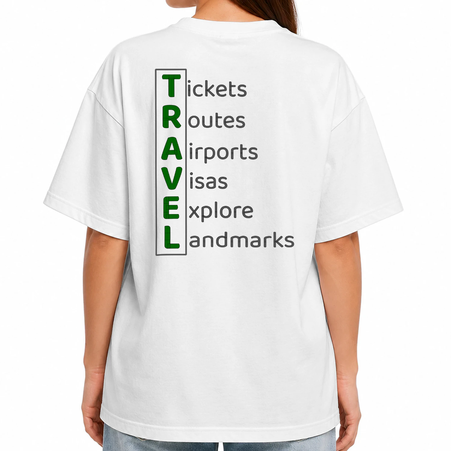 The Ultimate World Traveler - Landmarks Globe & Acrostic Design
