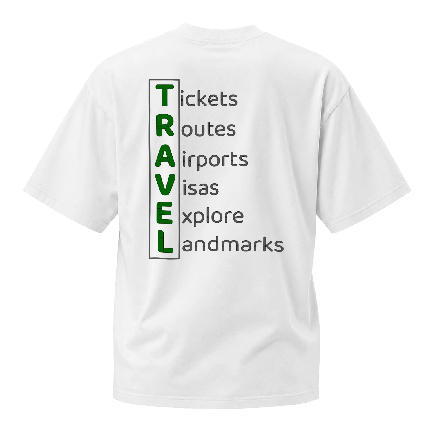 The Ultimate World Traveler - Landmarks Globe & Acrostic Design