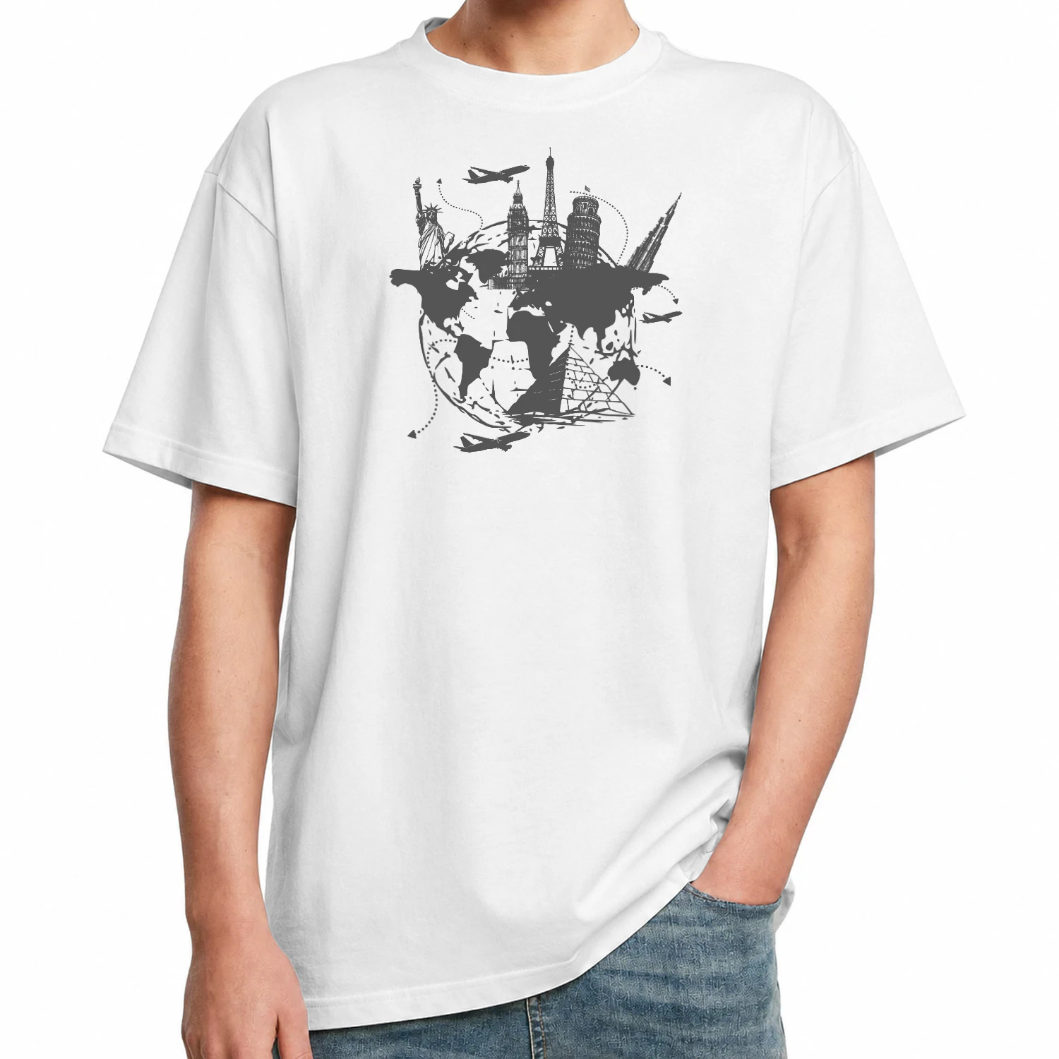 The Ultimate World Traveler - Landmarks Globe & Acrostic Design