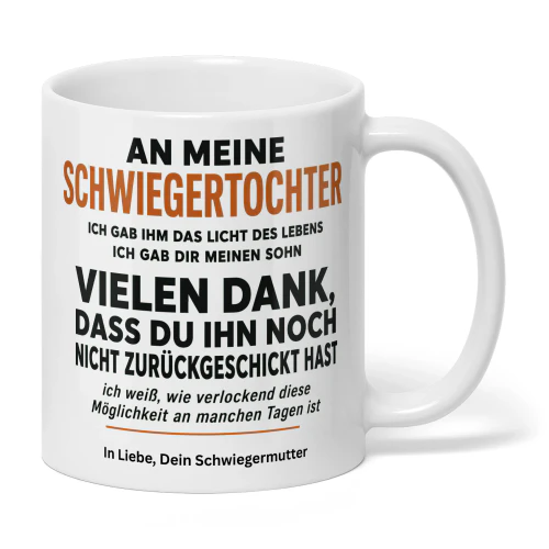 chwiegertochter Geschenk mit Spruch 