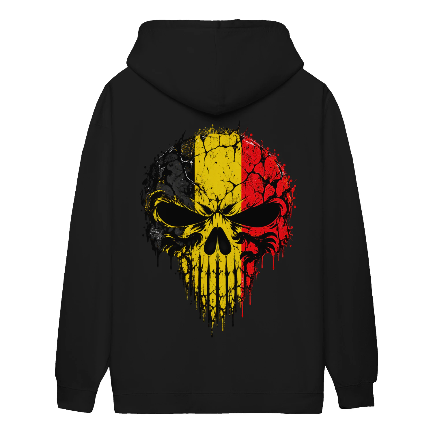 Belgische Schedel Vlag Unisex Hoodie