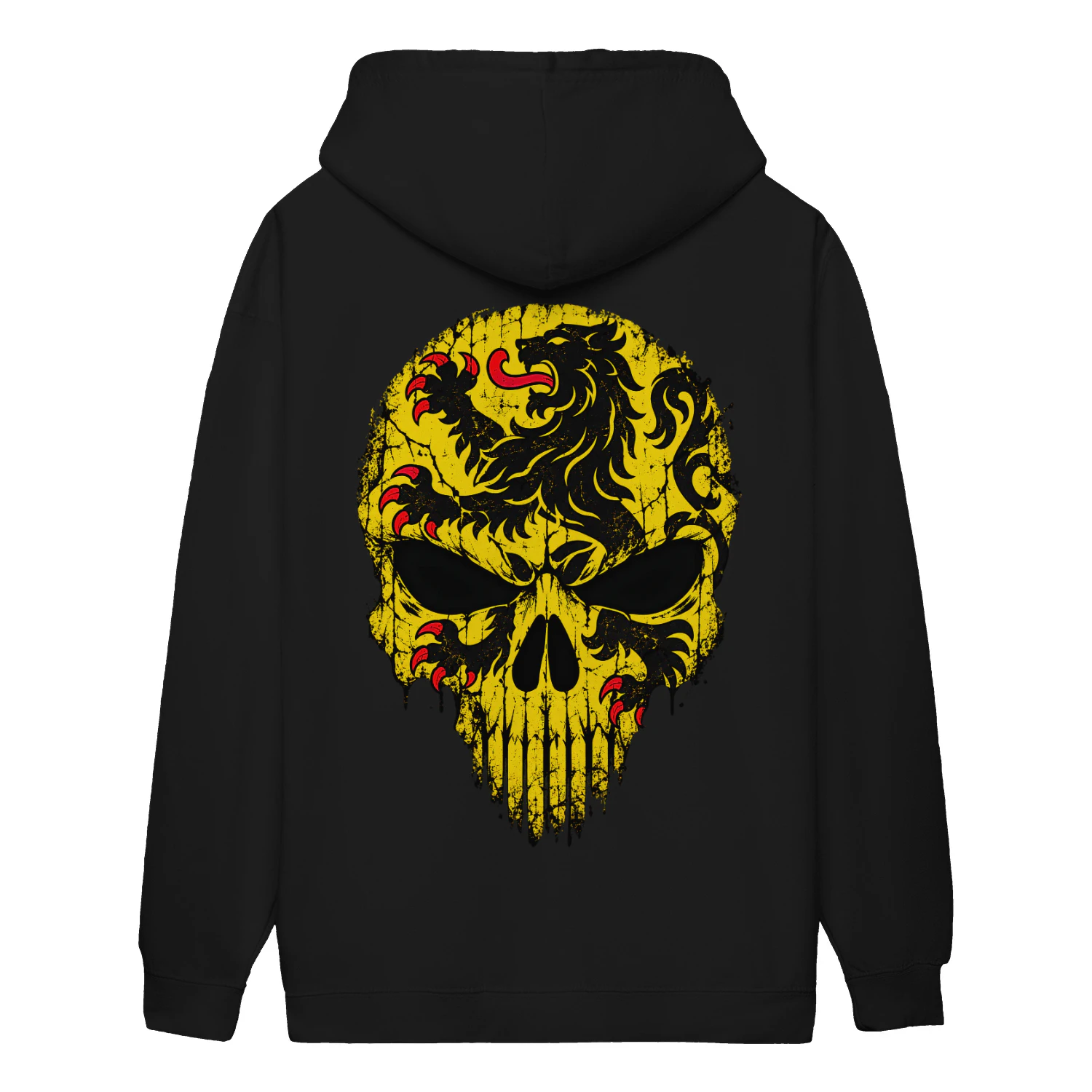 Vlaamse Schedel Leeuw Hoodie