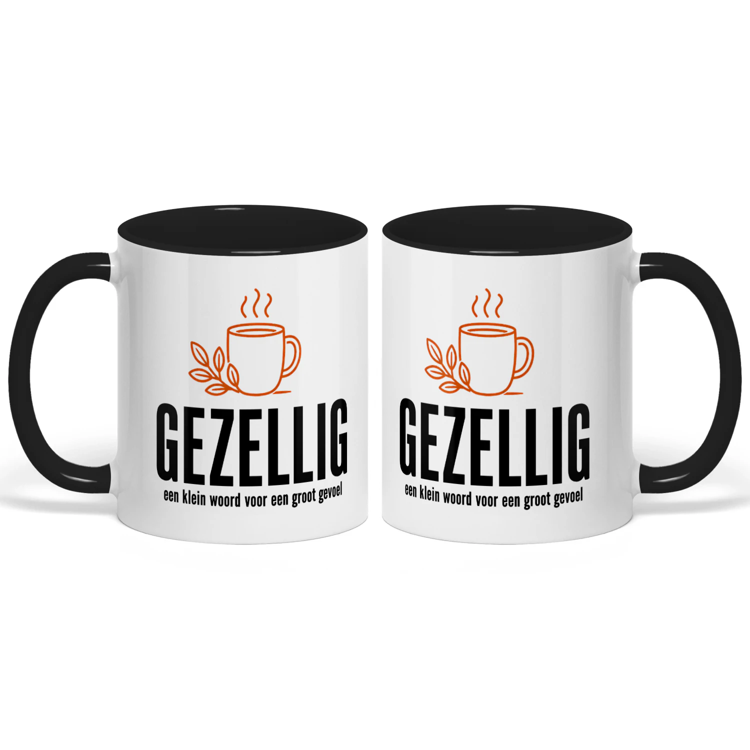 GEZELLIG Koffiemok – Een Klein Woord, Een Groot Gevoel