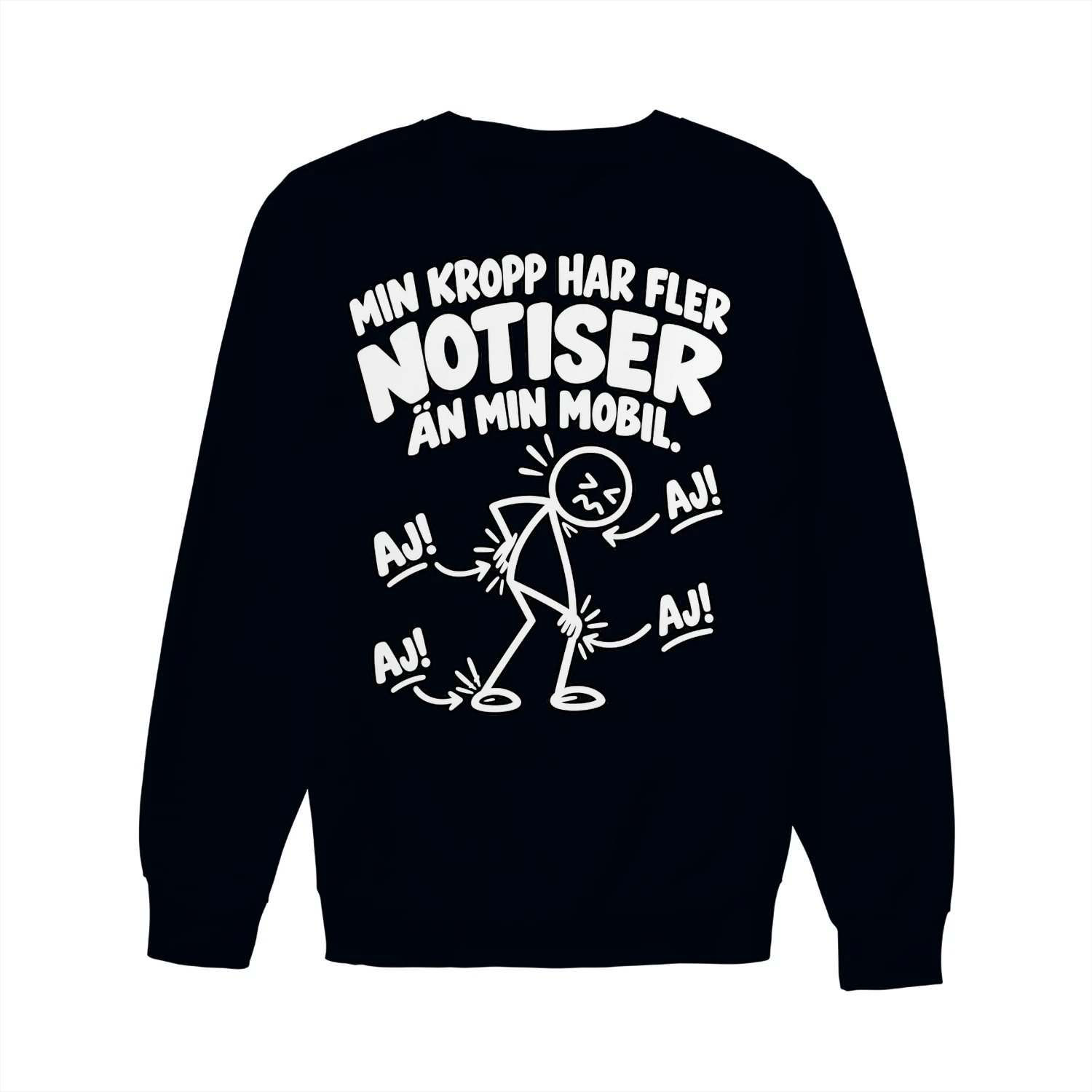 Min Kropp Har Fler Notiser – Rolig Sweatshirt