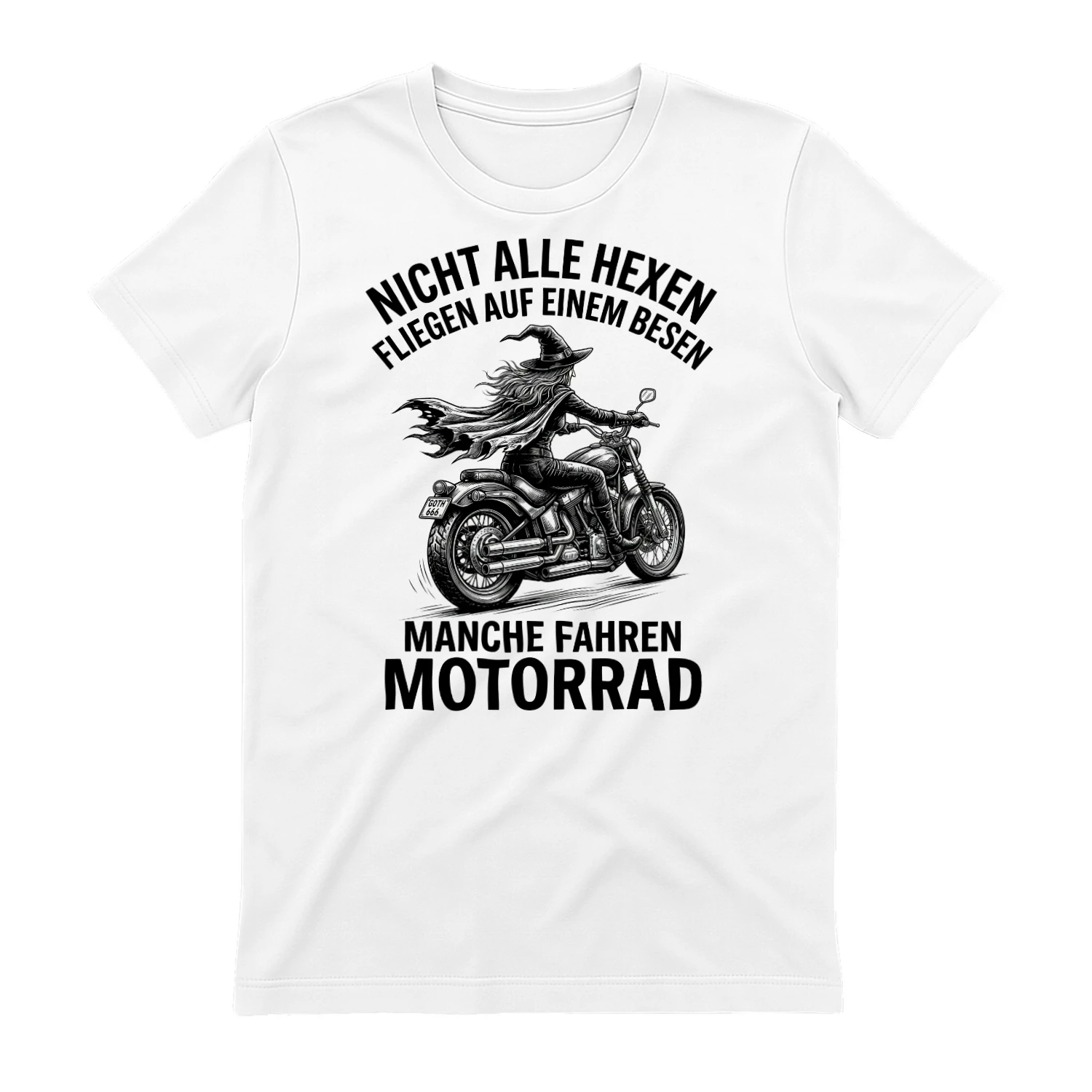 Hexe Motorrad Shirt