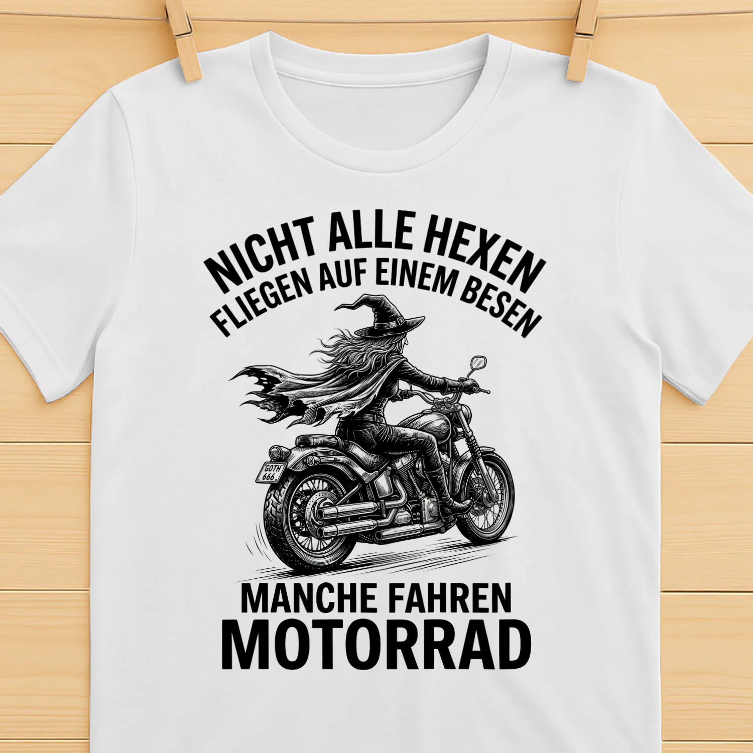 Hexe Motorrad Shirt
