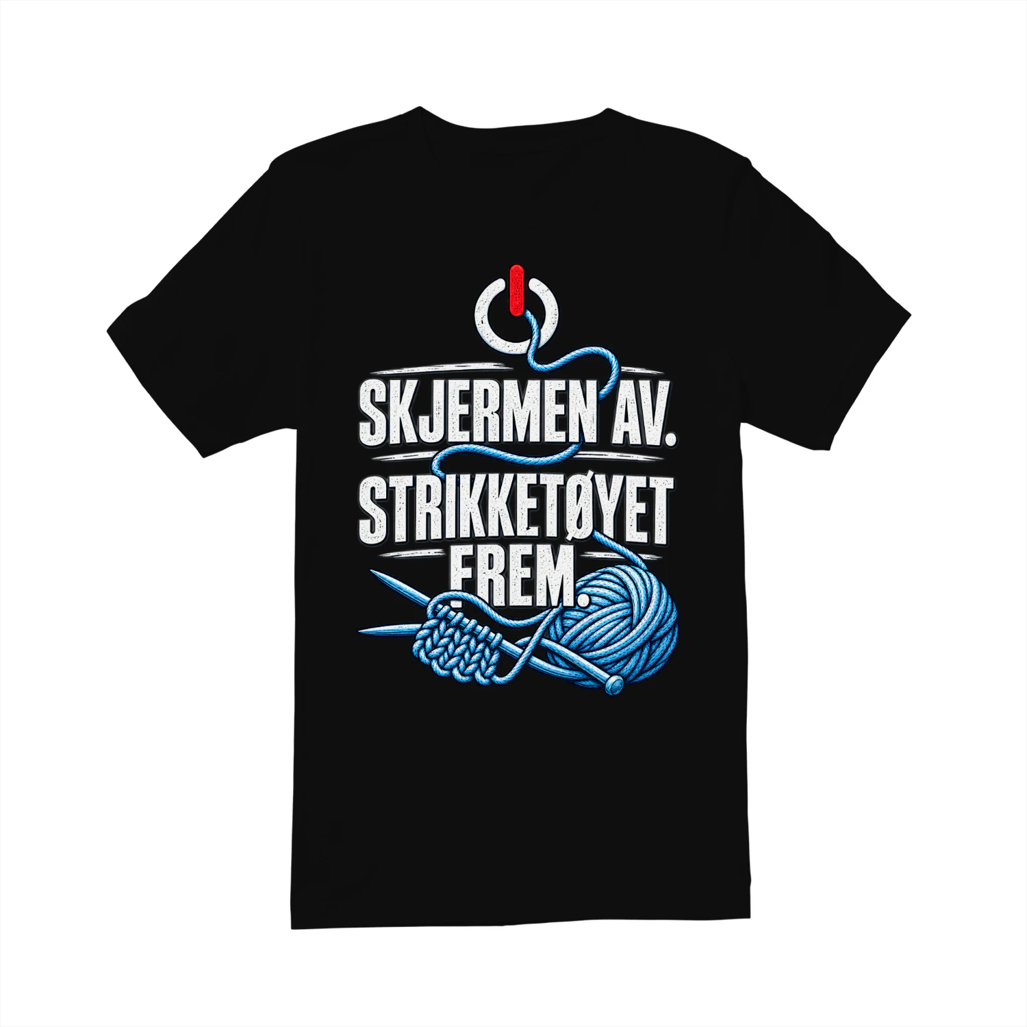 Strikking Norge Vintage T-skjorte