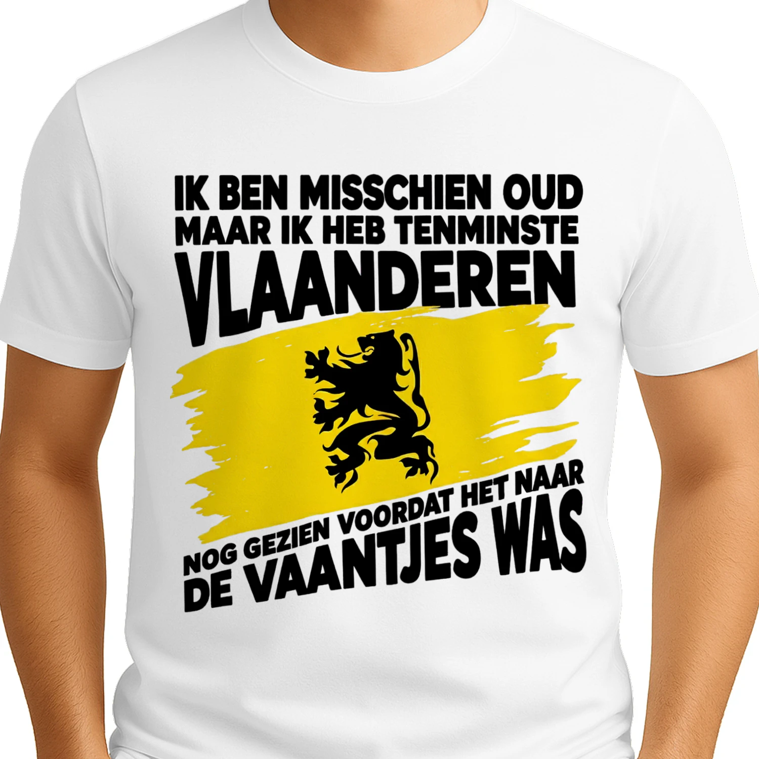 Belgisch Hartslag Shirt – België In Mijn Hart | Belgische Vlag Hartbeat T-Shirt