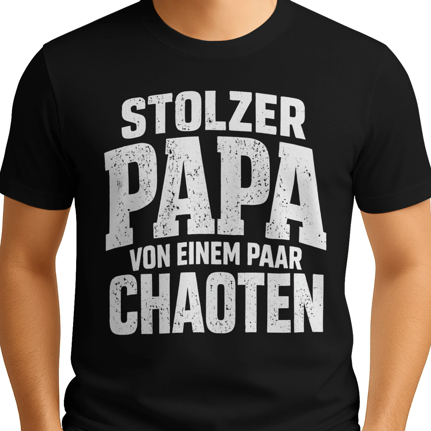 Stolzer Papa von einem paar Chaoten – Lustiges Papa T-Shirt