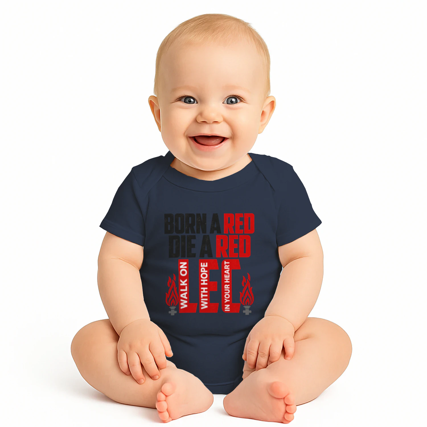 Liverpool little baby fan outfit 