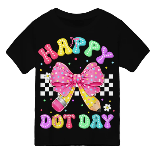 Happy Dot Polka Dots Coquette Pencil Bow Teachers