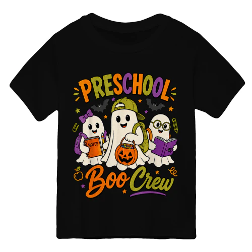 Preschool Boo Crew Ghost Halloween Teacher Boys