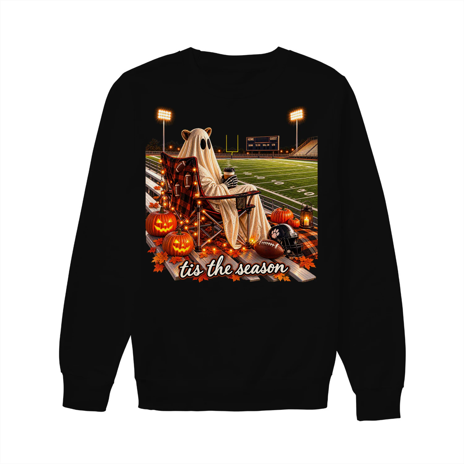 Ghostly Football Halloween Bleachers