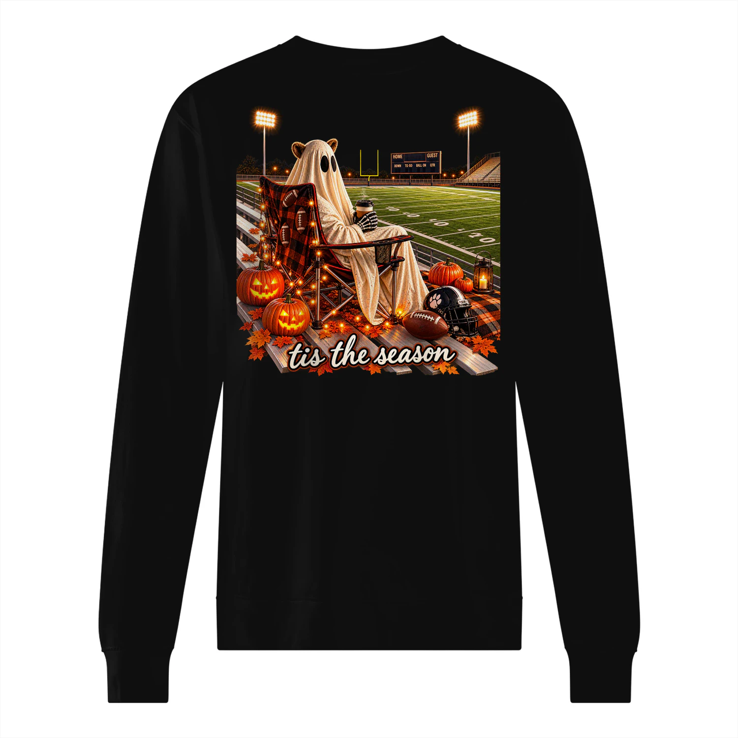 Ghostly Football Halloween Bleachers