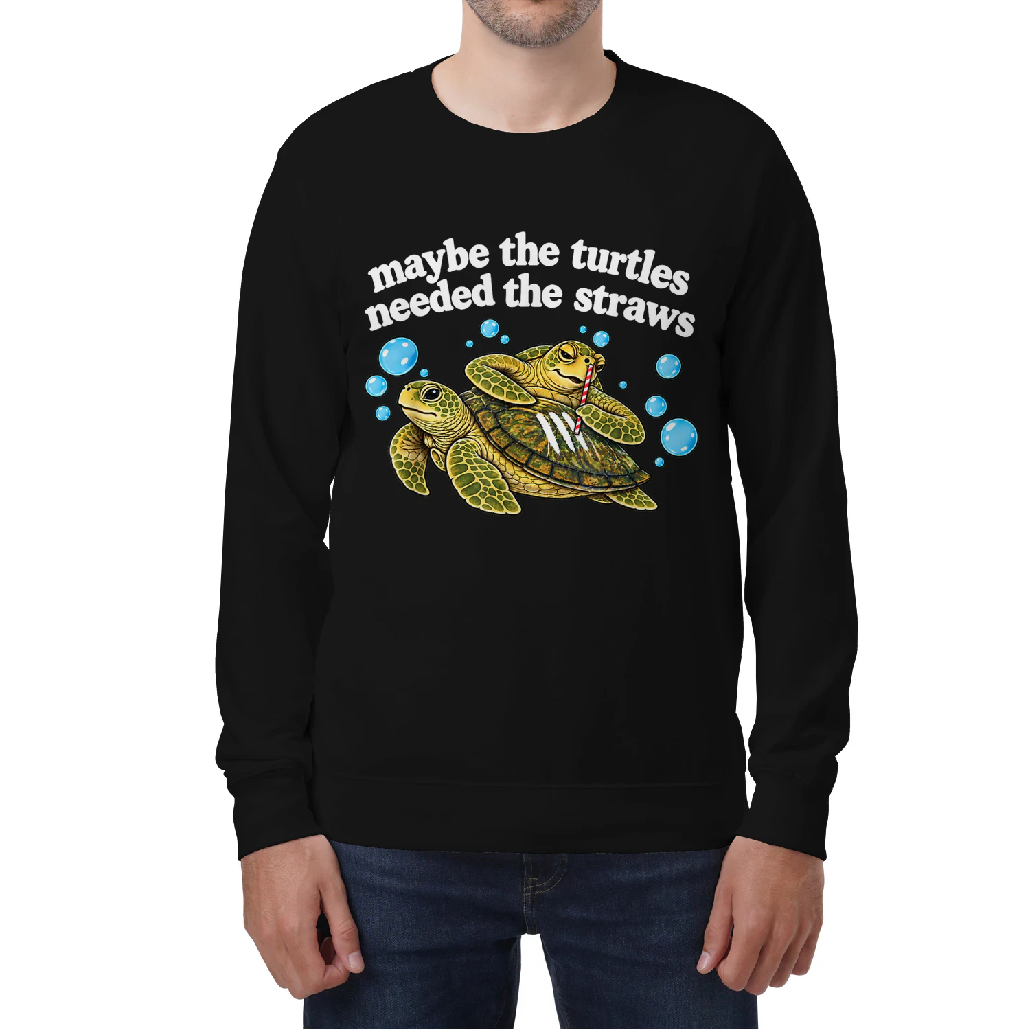 Maybe The Turtles Needed The Straws Funny Turtle