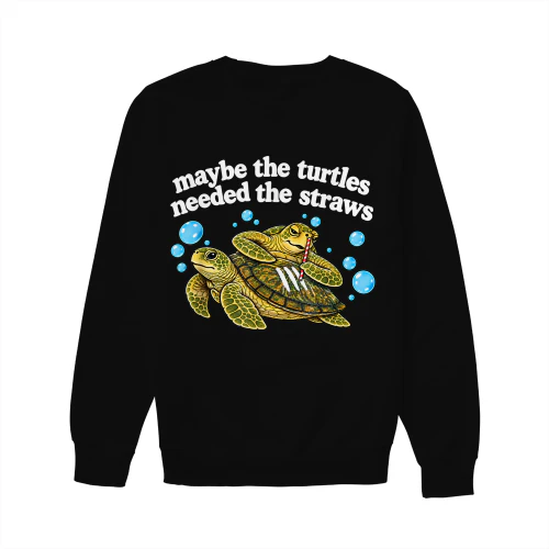 Maybe The Turtles Needed The Straws Funny Turtle