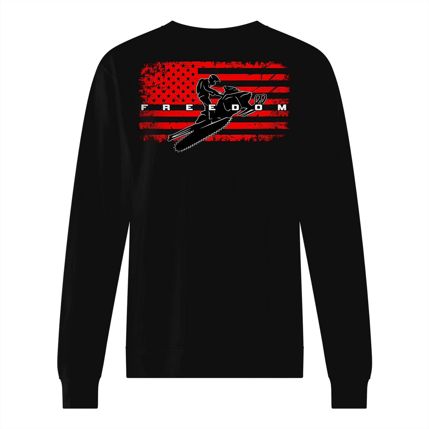 Grunge Freedom Snowmobile Flag