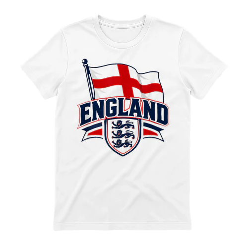 England Flag Vintage T-Shirts for Men Women Kids