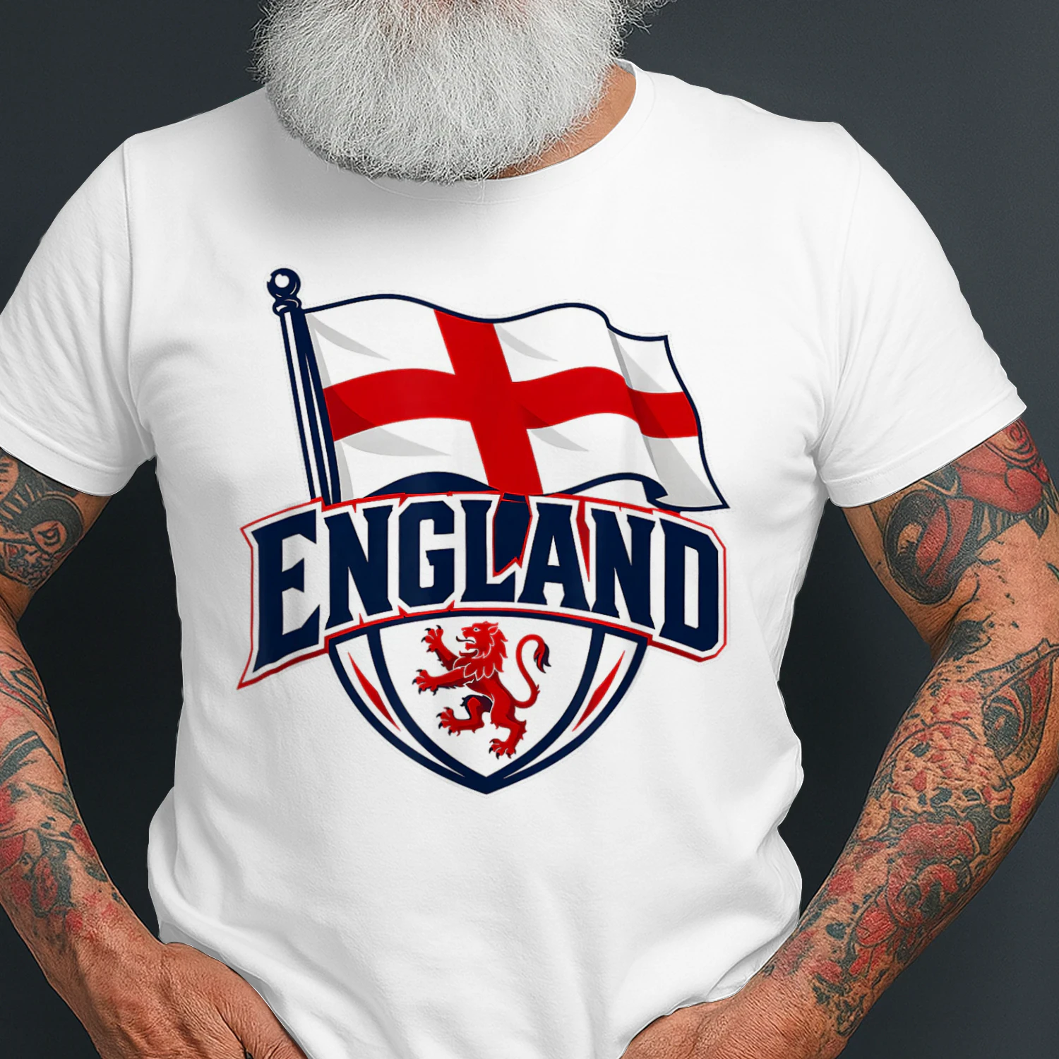 England Shirt with English Flag Outfit for Men